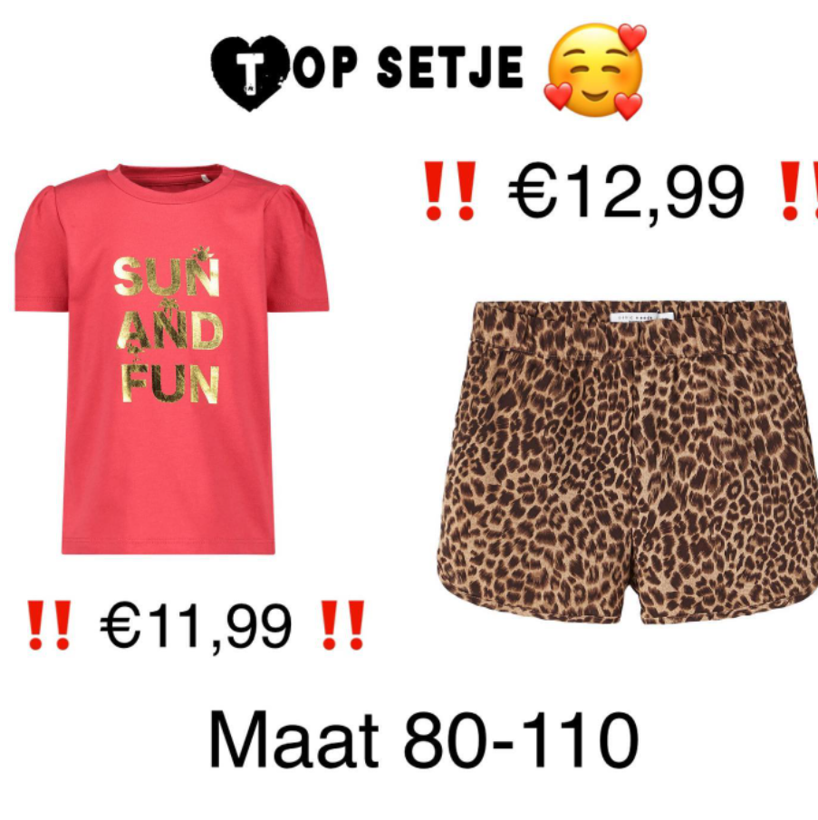 Name-it broekje en name-it shirtje